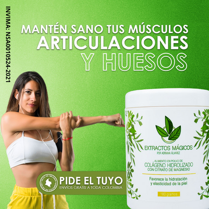 Extractos de colágeno con magnesio.