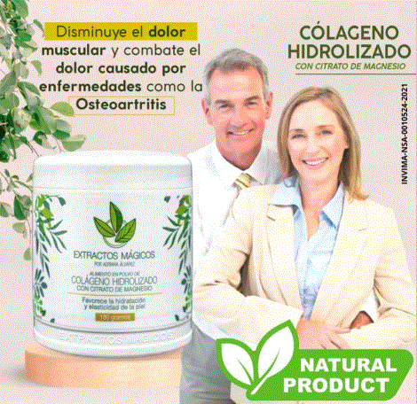 Extractos de colágeno con magnesio.