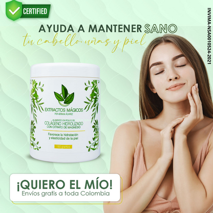 Extractos de colágeno con magnesio.