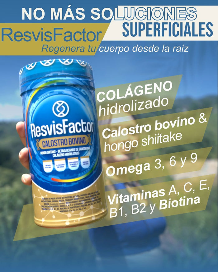 Antivejecimiento con Revisfactor calostro bovino.