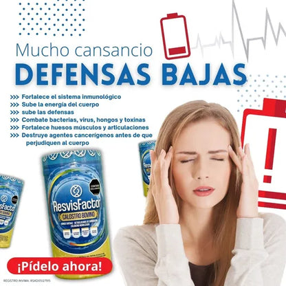 Antivejecimiento con Revisfactor calostro bovino.
