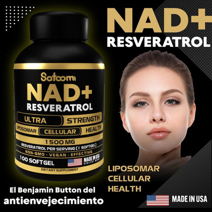 NAD+Resveratrol Energía celular.